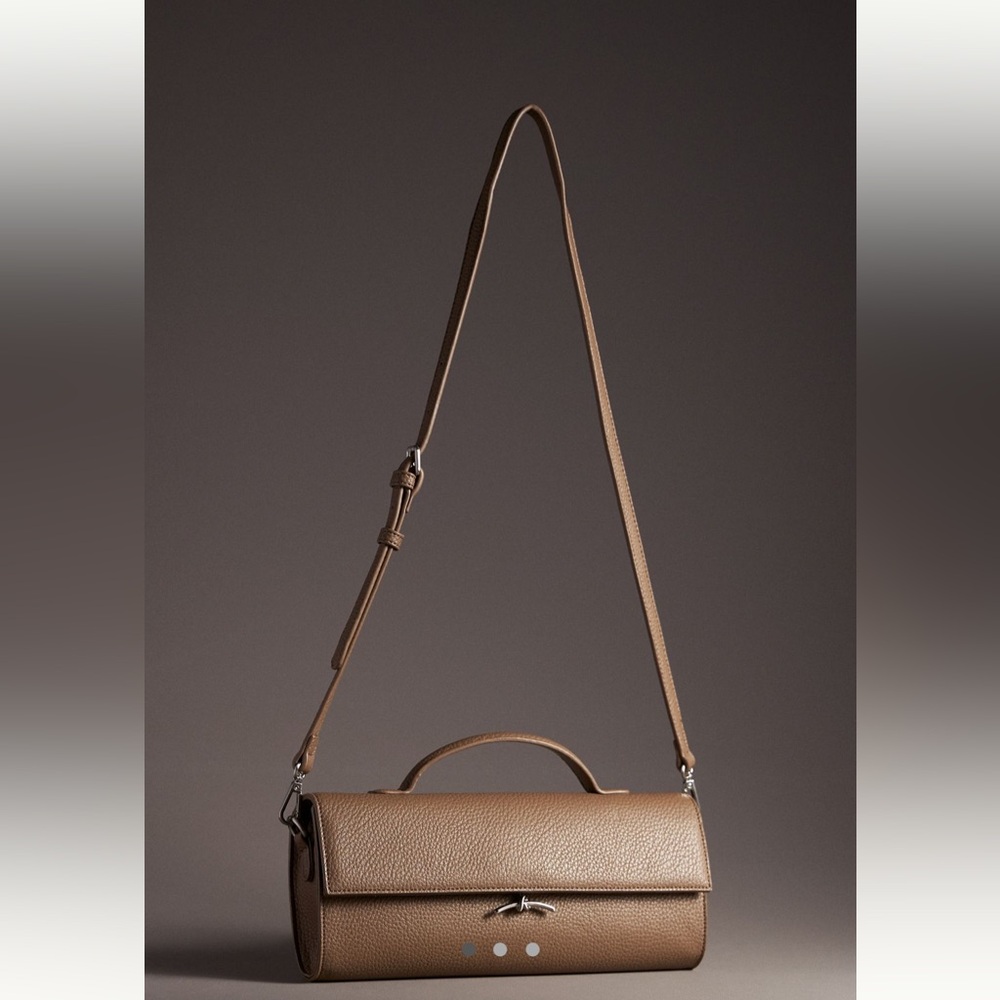 Anthropologie Pebbled “Honey” East West Handbag – Never Used